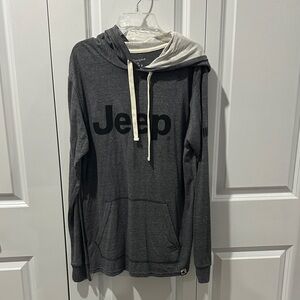 Jeep Women’s Charcoal Hoodie with Cream Accents